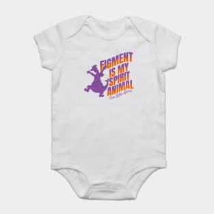 This Purple Dragon is my Spirit Animal One little Spark Orlando Florida Theme Park Baby Bodysuit